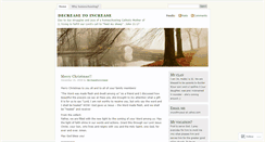 Desktop Screenshot of decreasetoincrease.wordpress.com