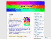 Tablet Screenshot of colorgossip.wordpress.com