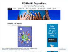 Tablet Screenshot of healthdisparitiesofamerica.wordpress.com