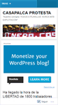 Mobile Screenshot of casapalcaprotesta.wordpress.com