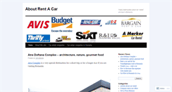 Desktop Screenshot of aboutrentacar.wordpress.com