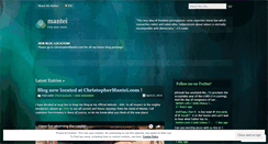 Desktop Screenshot of mantei.wordpress.com