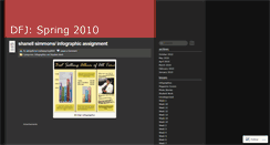 Desktop Screenshot of designforjournalistsspring2010.wordpress.com