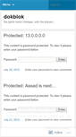 Mobile Screenshot of dokblok.wordpress.com