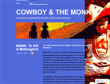 Tablet Screenshot of cowboyandmonk.wordpress.com