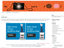 Tablet Screenshot of mynikoneatsfood.wordpress.com