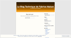 Desktop Screenshot of fabricemaison.wordpress.com