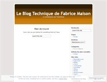 Tablet Screenshot of fabricemaison.wordpress.com