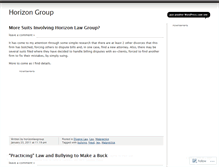 Tablet Screenshot of horizongroup.wordpress.com