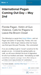 Mobile Screenshot of internationalpagancomingoutday.wordpress.com