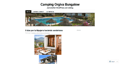 Desktop Screenshot of campingorgiva.wordpress.com