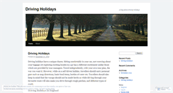 Desktop Screenshot of drivingholidays.wordpress.com