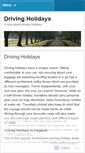 Mobile Screenshot of drivingholidays.wordpress.com