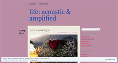 Desktop Screenshot of lifeacousticandamplified.wordpress.com