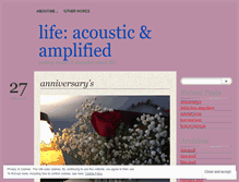 Tablet Screenshot of lifeacousticandamplified.wordpress.com