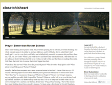 Tablet Screenshot of closetohisheart.wordpress.com