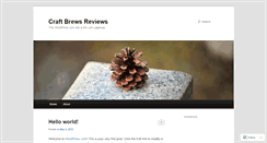 Desktop Screenshot of craftbrewsreviews.wordpress.com