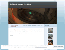 Tablet Screenshot of pousseurdecailloux.wordpress.com