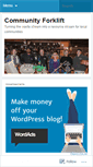 Mobile Screenshot of communityforkliftthriftstore.wordpress.com