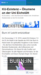 Mobile Screenshot of kuexist.wordpress.com