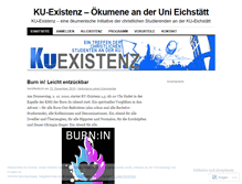 Tablet Screenshot of kuexist.wordpress.com