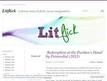 Tablet Screenshot of litflick.wordpress.com