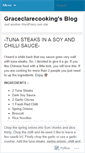 Mobile Screenshot of graceclarecooking.wordpress.com