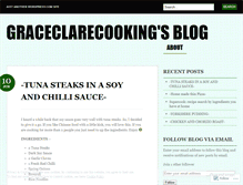 Tablet Screenshot of graceclarecooking.wordpress.com