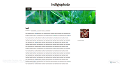 Desktop Screenshot of hollyjophoto.wordpress.com