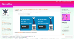 Desktop Screenshot of kijame.wordpress.com