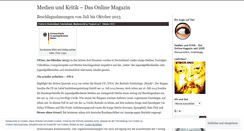 Desktop Screenshot of medienkritikwien.wordpress.com