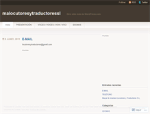 Tablet Screenshot of malocutoresytraductoressl.wordpress.com