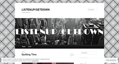 Desktop Screenshot of listenupgetdown.wordpress.com