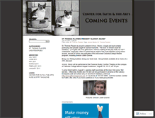 Tablet Screenshot of cfaevents.wordpress.com