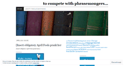 Desktop Screenshot of phrasemongers.wordpress.com