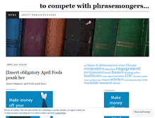 Tablet Screenshot of phrasemongers.wordpress.com