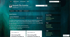 Desktop Screenshot of beneaththeexterior.wordpress.com