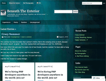 Tablet Screenshot of beneaththeexterior.wordpress.com