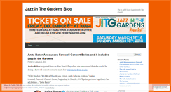 Desktop Screenshot of jazzinthegardens.wordpress.com