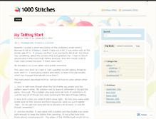 Tablet Screenshot of 1000stitches.wordpress.com