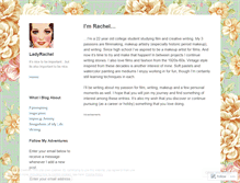 Tablet Screenshot of ladyrachel.wordpress.com