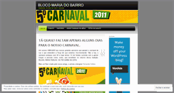 Desktop Screenshot of mariadobairro.wordpress.com