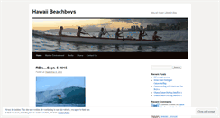 Desktop Screenshot of hawaiibeachboys.wordpress.com