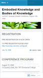 Mobile Screenshot of embodiedknowledge.wordpress.com