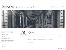 Tablet Screenshot of classysass.wordpress.com