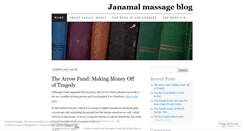 Desktop Screenshot of janamalmassage.wordpress.com