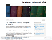 Tablet Screenshot of janamalmassage.wordpress.com