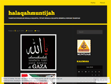 Tablet Screenshot of halaqahmuntijah.wordpress.com
