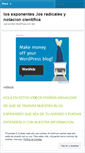 Mobile Screenshot of losexponenteslosradicalesnotacioncientifica.wordpress.com