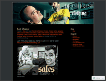 Tablet Screenshot of deathfreshclothing.wordpress.com